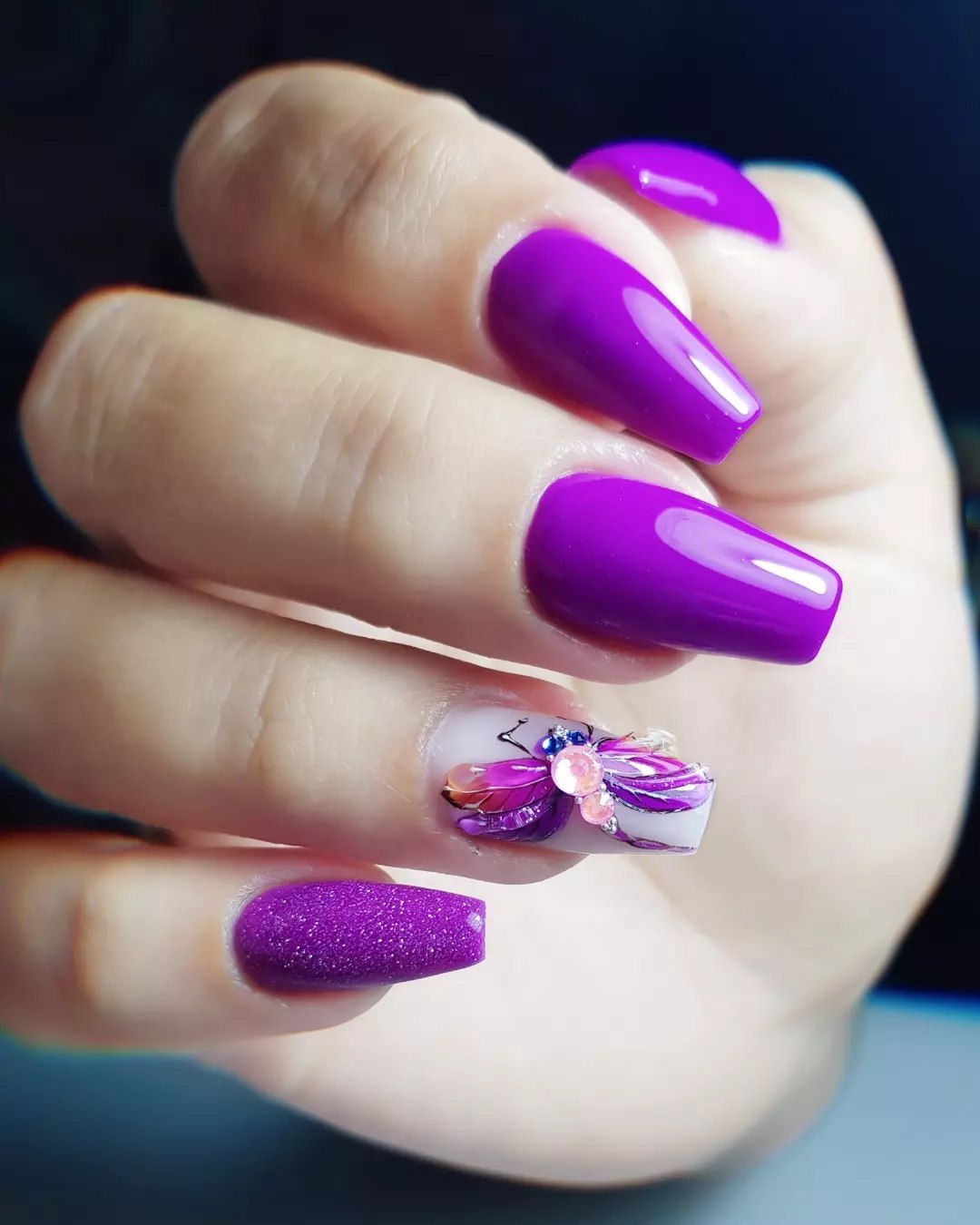 musttry purple nails