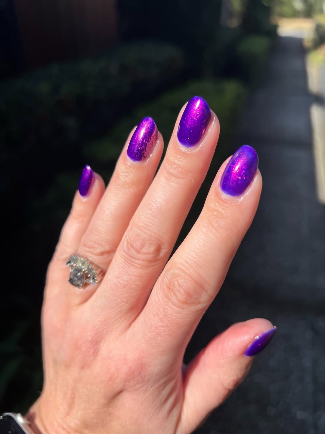fun purple nail