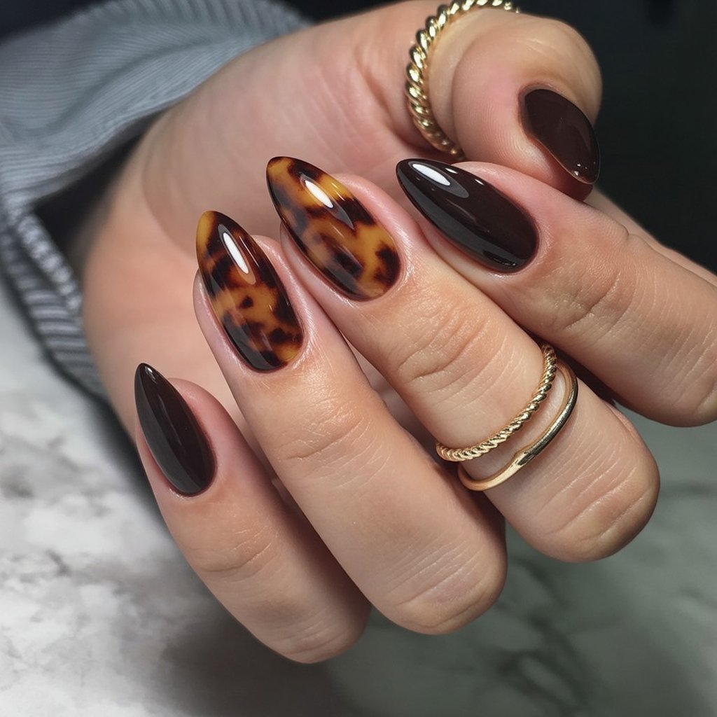 tortoise shell nails