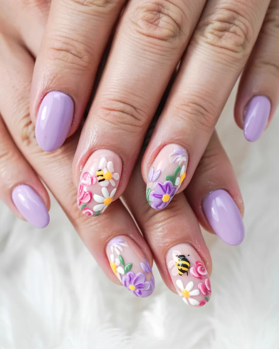 easter spring nails