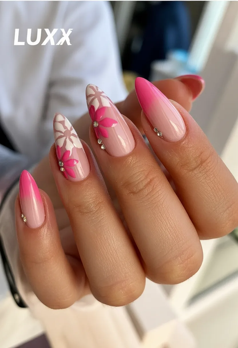 nude spring nails