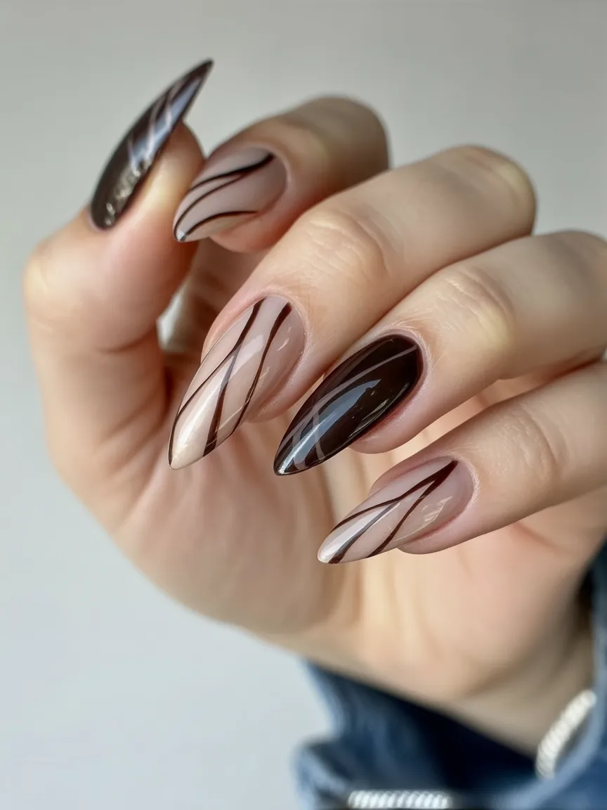 dark spring nails