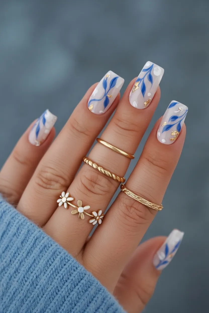 nude spring nails