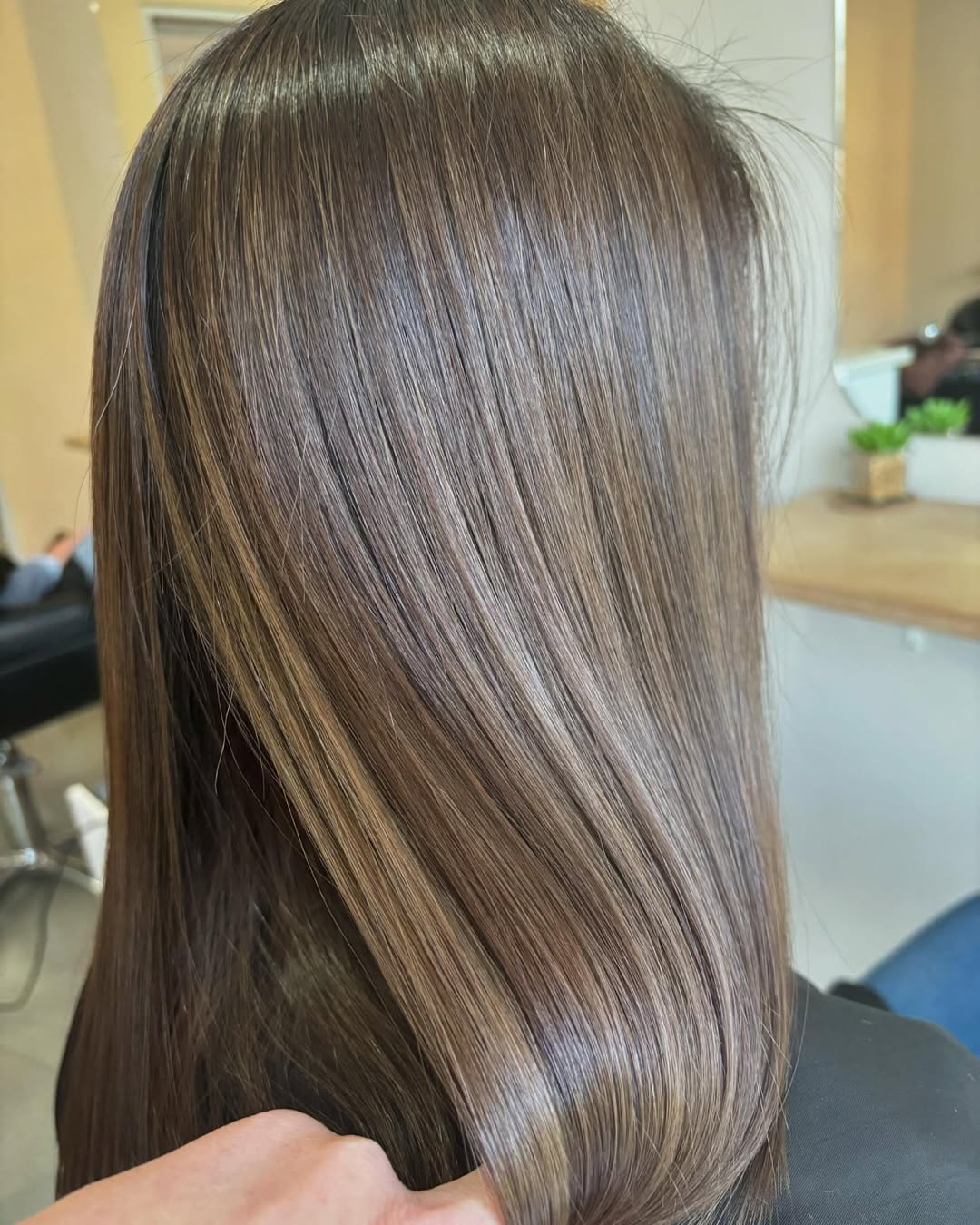 dark blonde hair