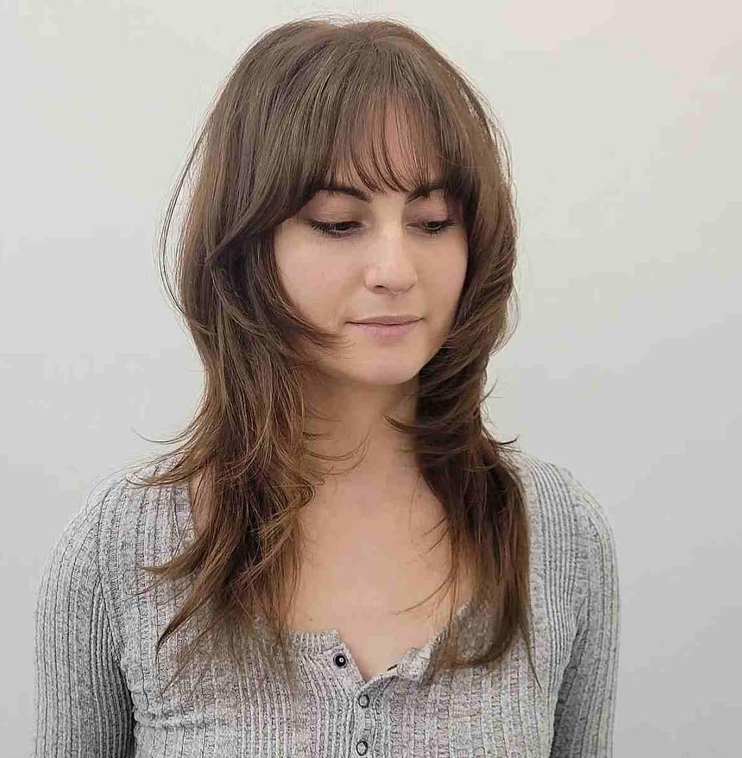 wolf cut hair