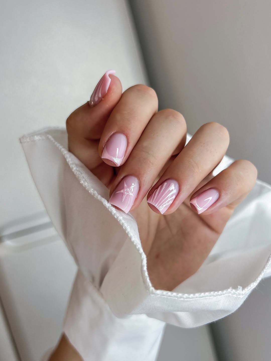 pink summer nail