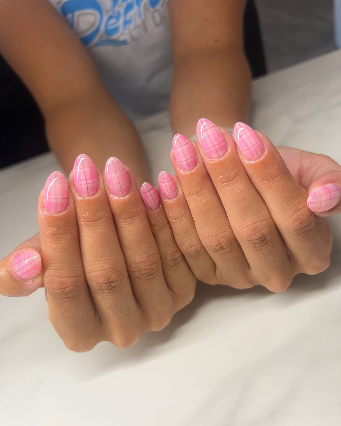 plaid nail ideas
