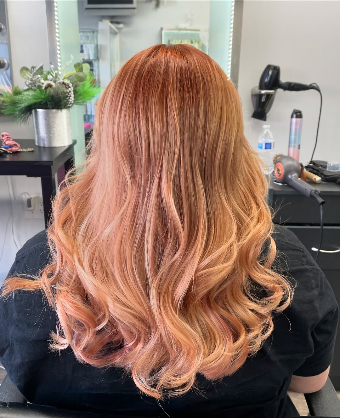 strawberry blonde hair