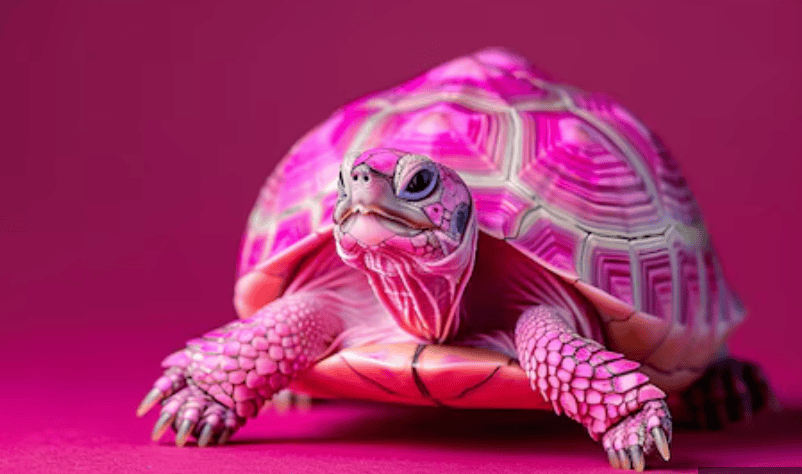 unbelievable pink turtle